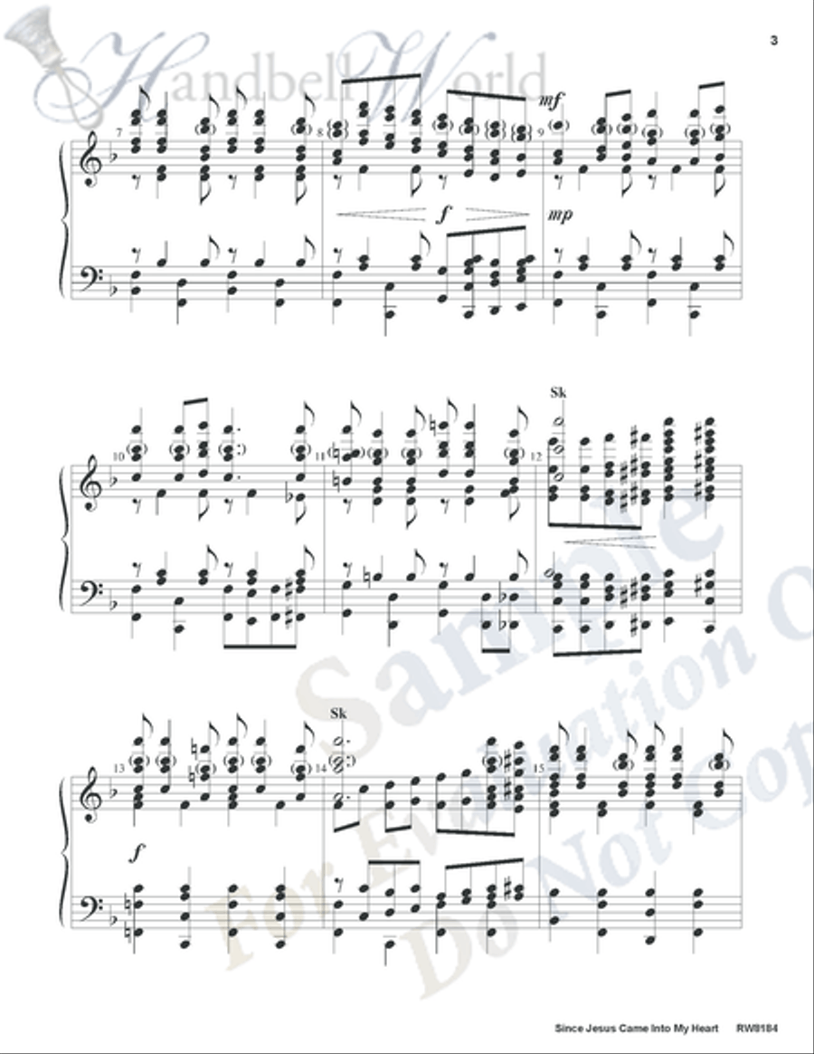 Since Jesus Came Into My Heart 5-Octaves scores gallery preview page 6