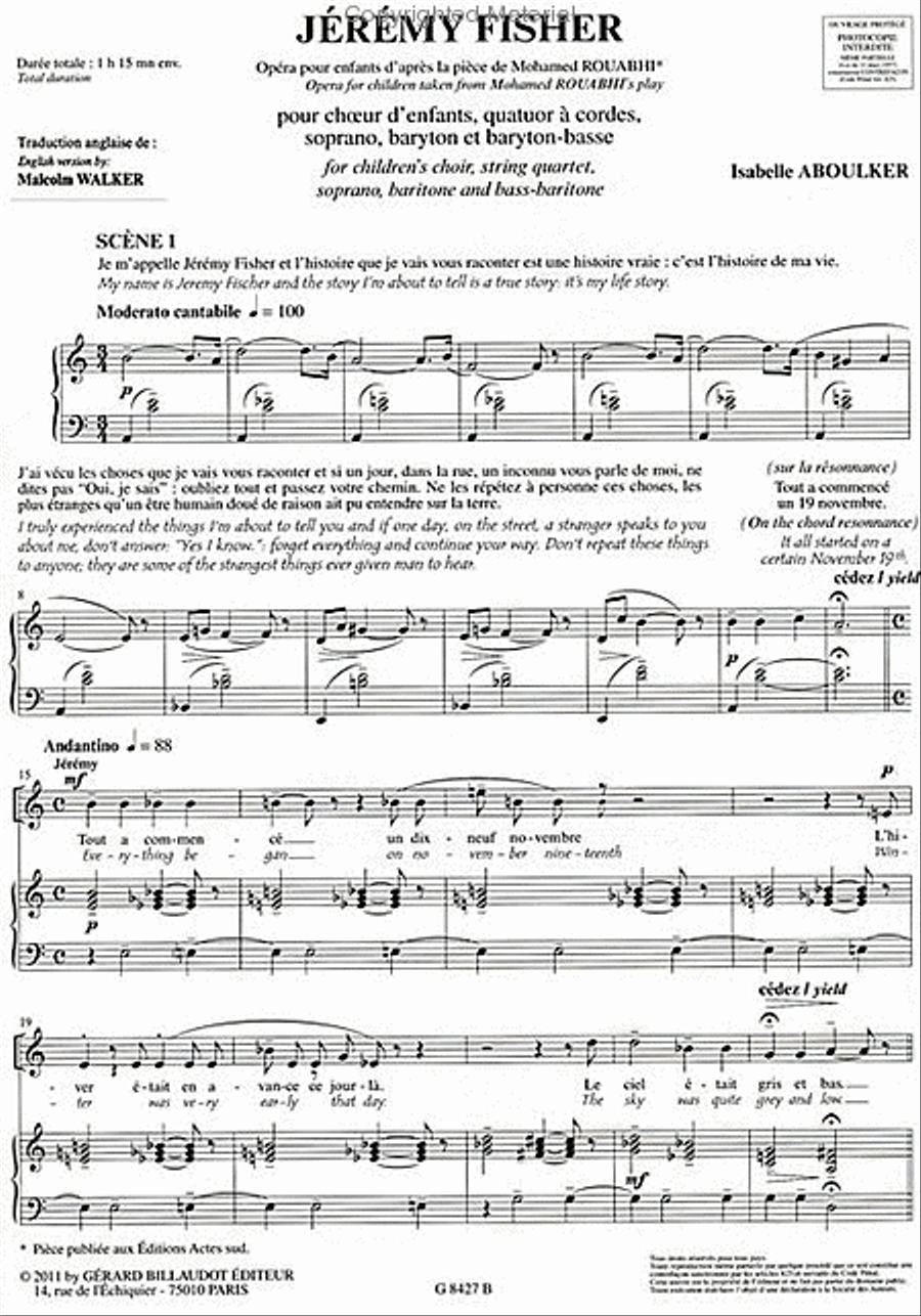 Jeremy Fisher Children's Choir scores gallery preview page 2