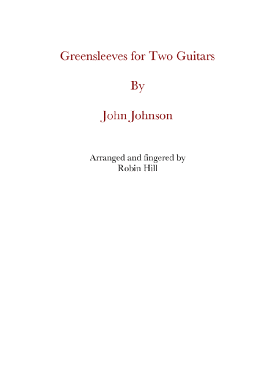 Greensleeves Set of Parts scores gallery preview page 2