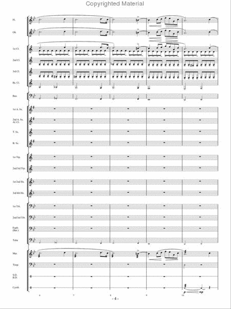 Prelude, Opus 28, No. 4 Concert Band scores gallery preview page 3