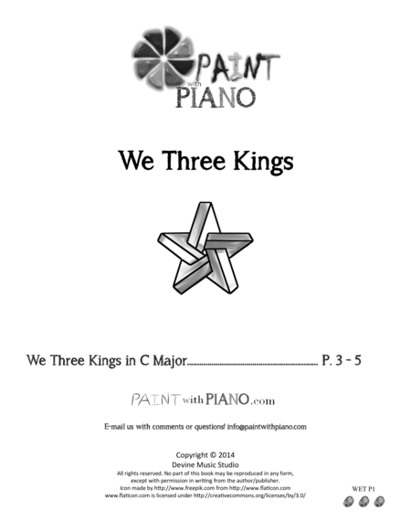 We Three Kings (Easy Piano) image number null