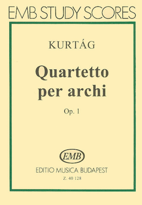 Book cover for String Quartet, Op. 1