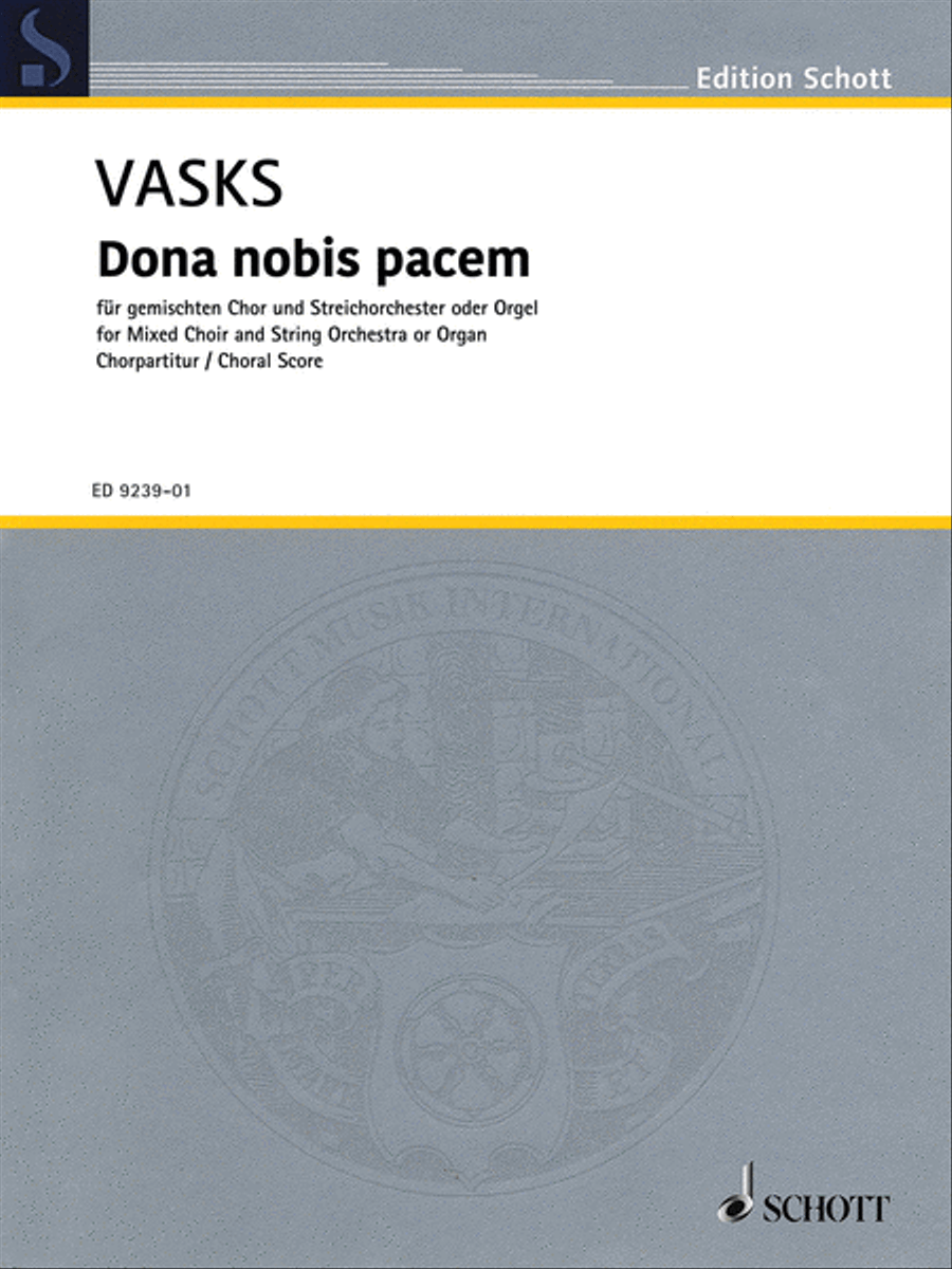 Dona Nobis Pacem Choir scores gallery preview page 1