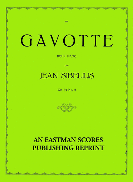 Gavotte pour piano, op. 94, no. 6