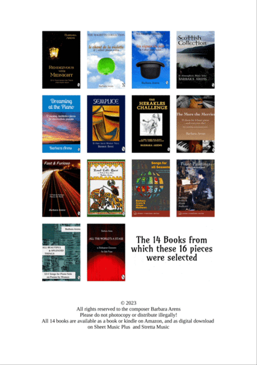 Favourites II - 16 Grade 4-5 Piano Solos selected from 14 Books Piano Method scores gallery preview page 3