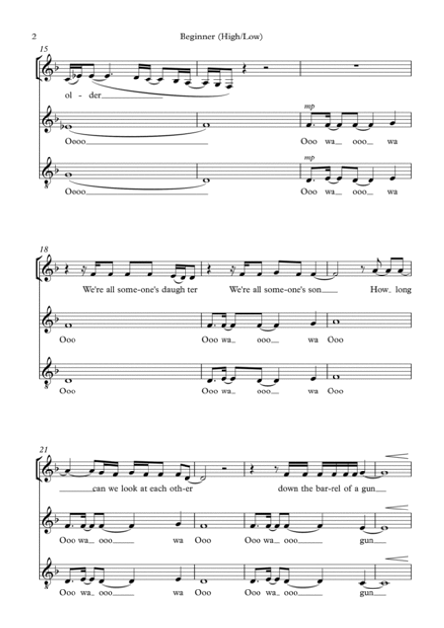 You're The Voice 3-Part scores gallery preview page 2