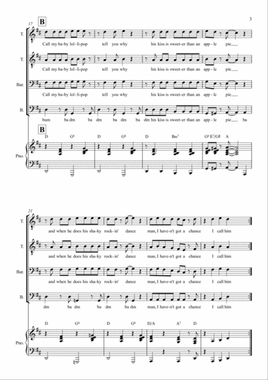 Lollipop A Cappella scores gallery preview page 3