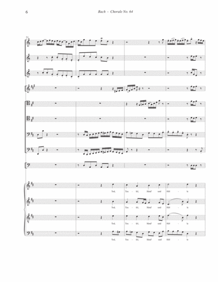 Chorale No. 64 from Christmas Oratorio Brass Ensemble, Timpani and Chorus