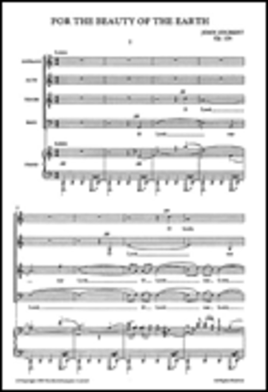 John Joubert: For The Beauty Of The Earth (Vocal Score)
