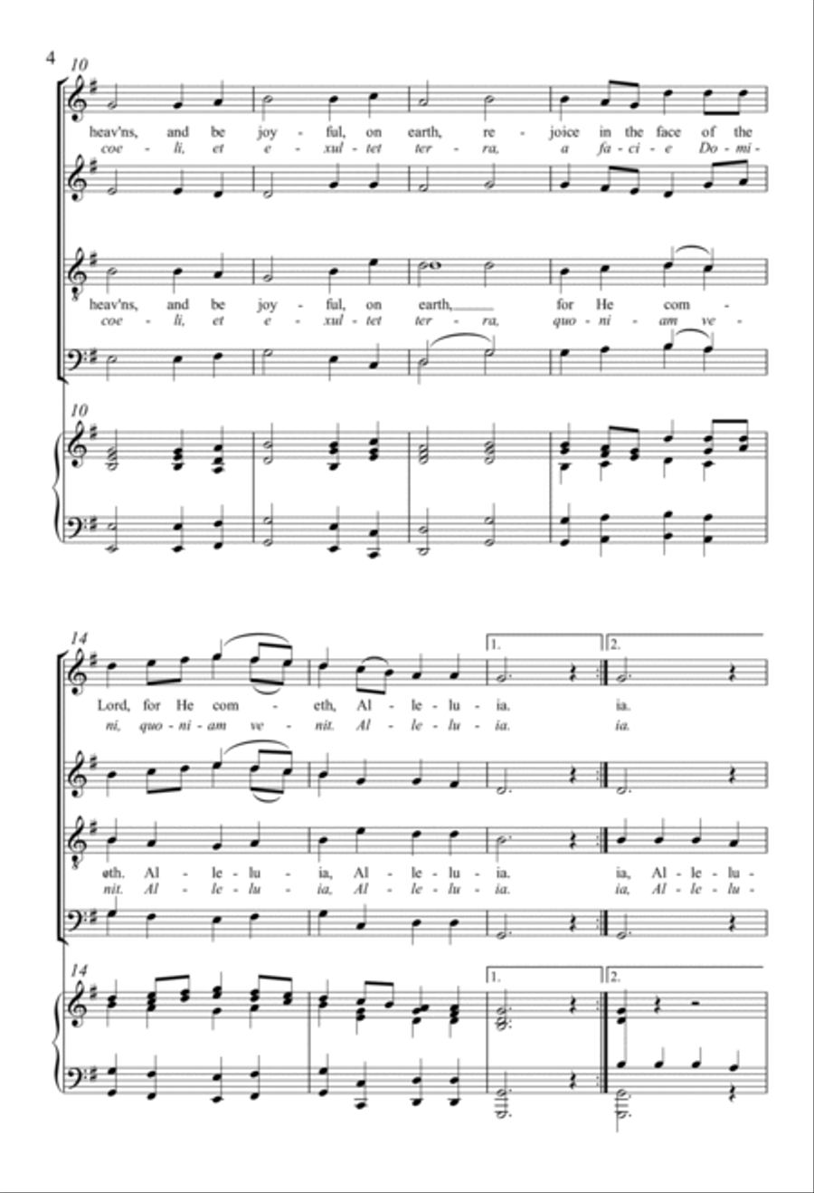 Praise Ye The Lord Of Hosts 4-Part scores gallery preview page 2