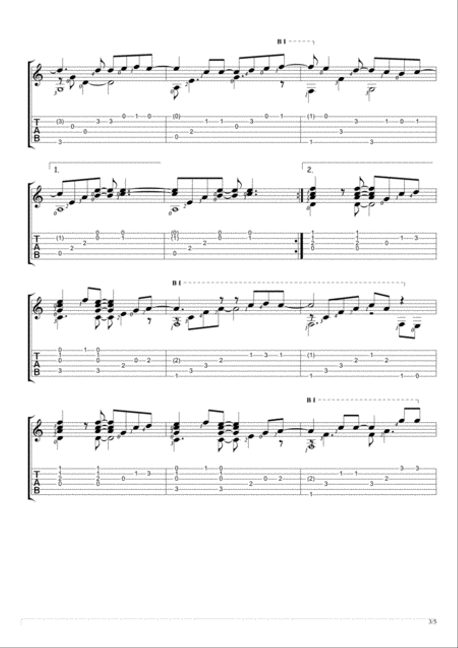 Right Here Waiting Acoustic Guitar scores gallery preview page 3