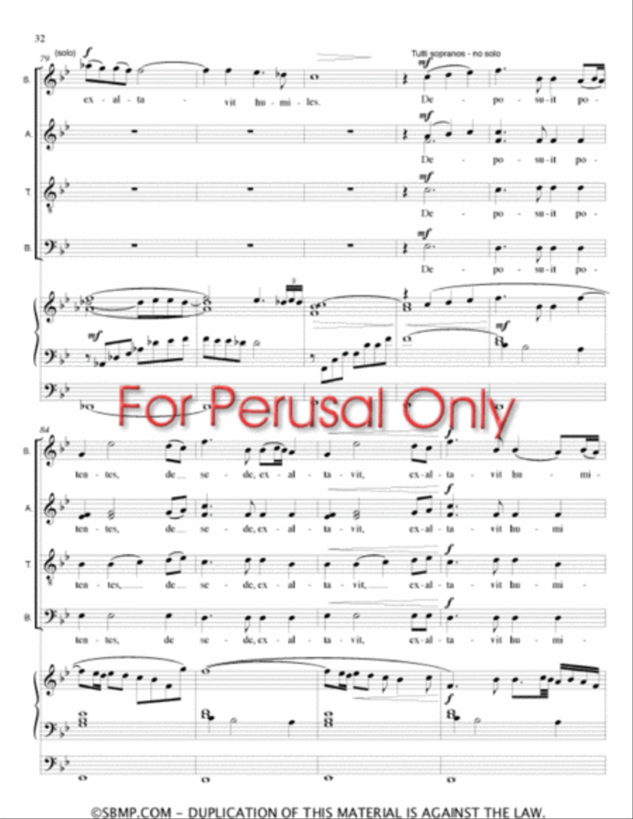 Magnificat 4-Part scores gallery preview page 31