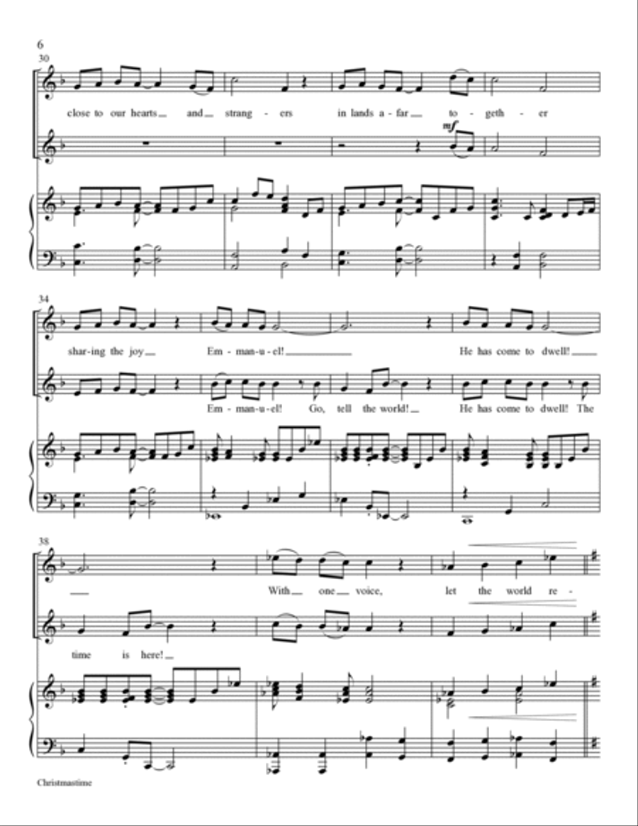 Christmastime Children's Choir scores gallery preview page 6