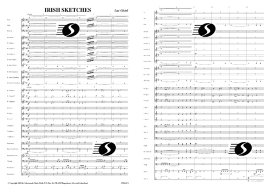 Irish Sketches Concert Band scores gallery preview page 2