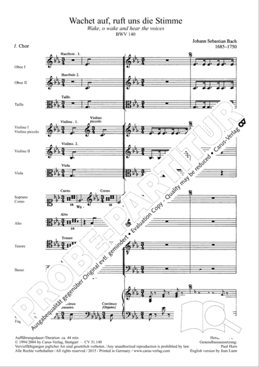 Wake, o wake and hear the voices STB scores gallery preview page 4