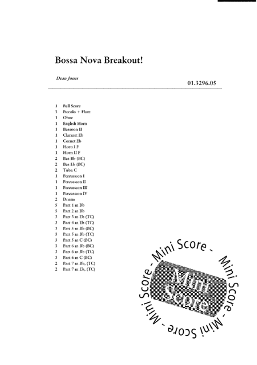 Bossa Nova Breakout! Bossa Nova Breakout! Fanfare Band scores gallery preview page 4