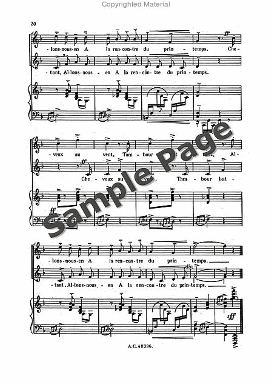 Bernier R Sortileges Ingenus (ep) Women's Choir scores gallery preview page 21