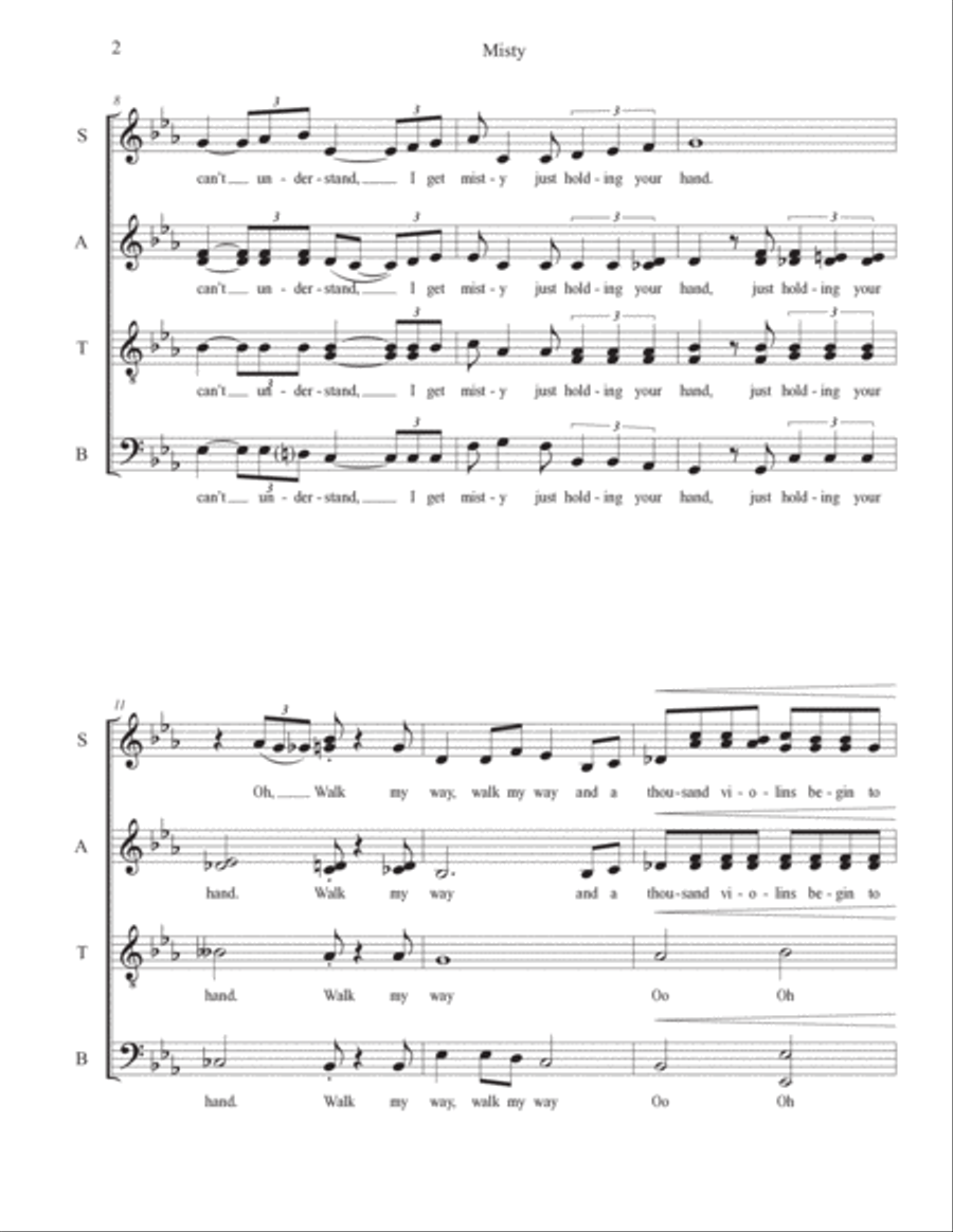 Misty 4-Part scores gallery preview page 2
