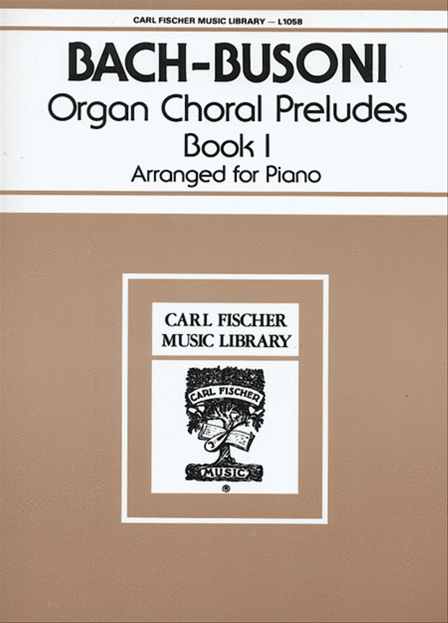 Organ Choral Preludes - Book 1 Choir scores gallery preview page 1