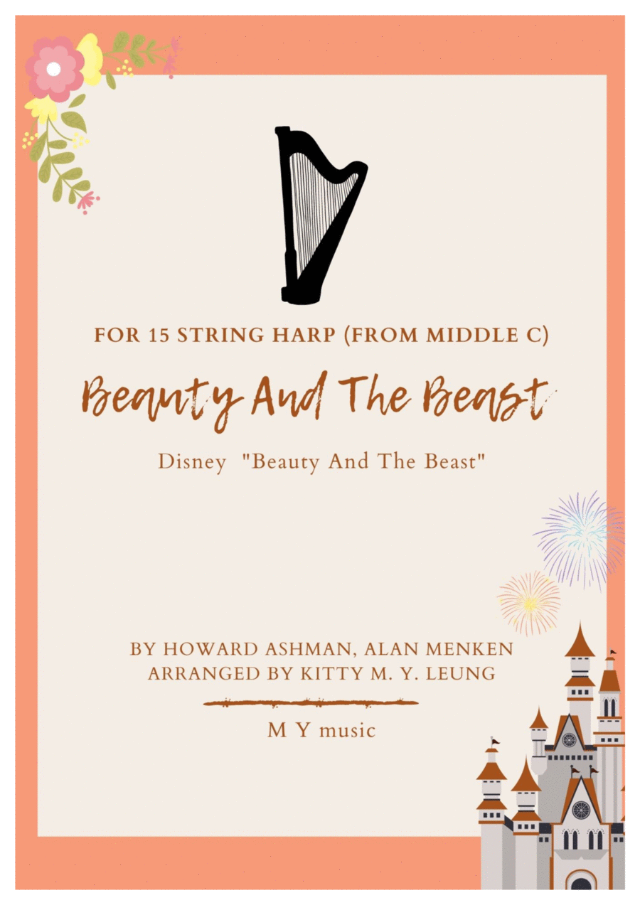 Beauty And The Beast Harp scores gallery preview page 1