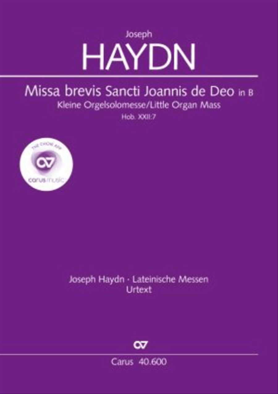 Missa brevis Sti. Joannis de Deo (Kleine Orgelsolomesse) 4-Part scores gallery preview page 1
