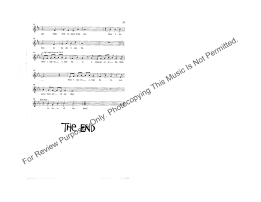Heroes of the Faith (Sacred Children's Musical) Children's Choir scores gallery preview page 13