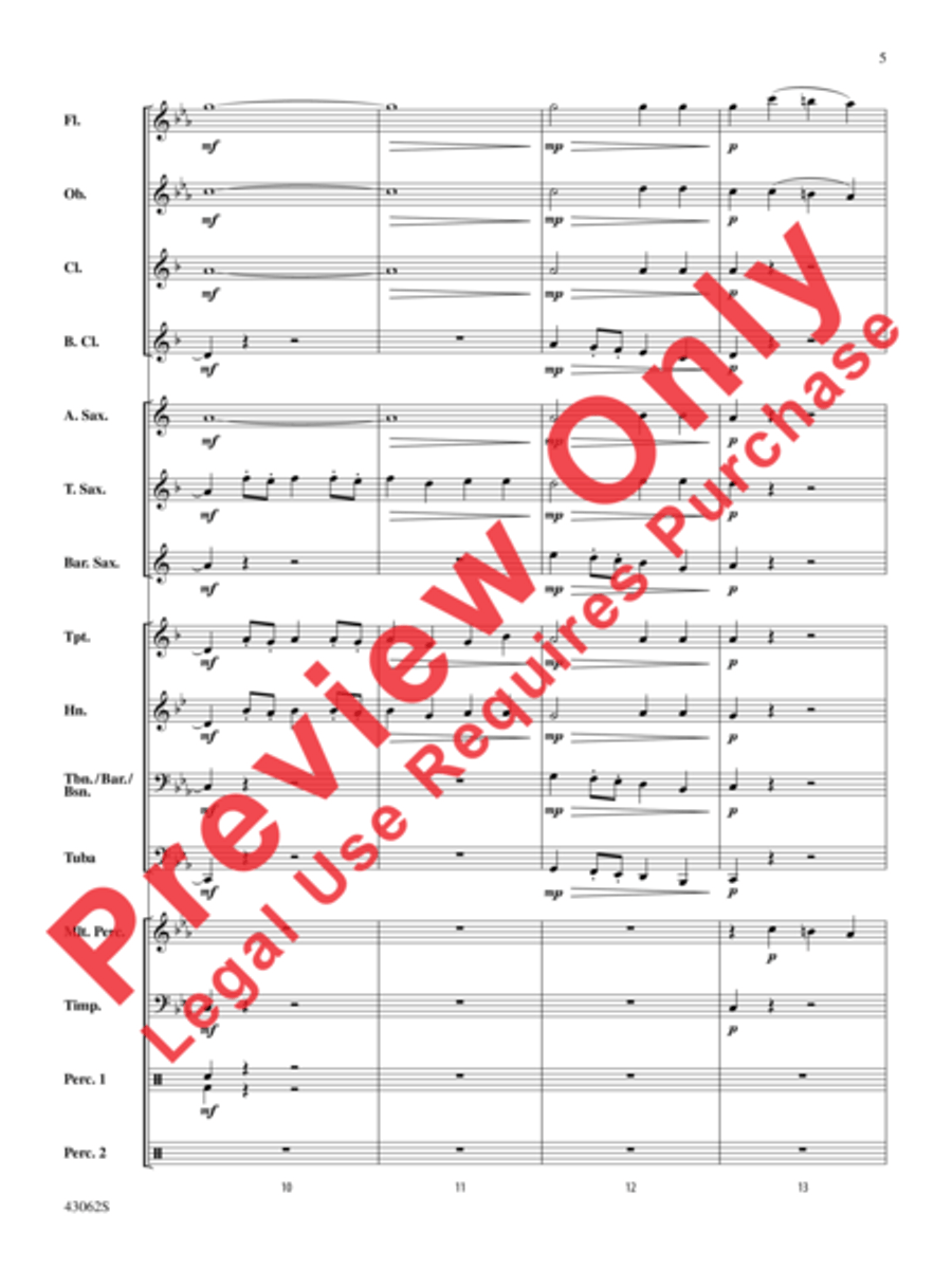 Planet X Concert Band scores gallery preview page 6