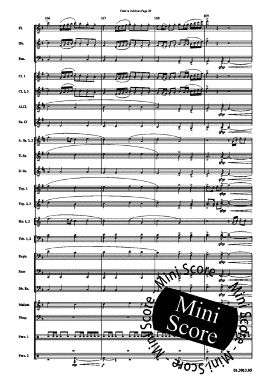 Festiva Jubiloso Festiva Jubiloso Concert Band scores gallery preview page 33
