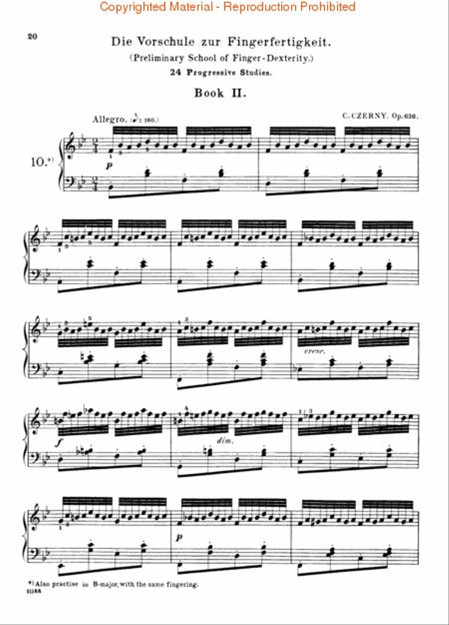 Preliminary School of Finger Dexterity, Op. 636 Piano Method scores gallery preview page 2