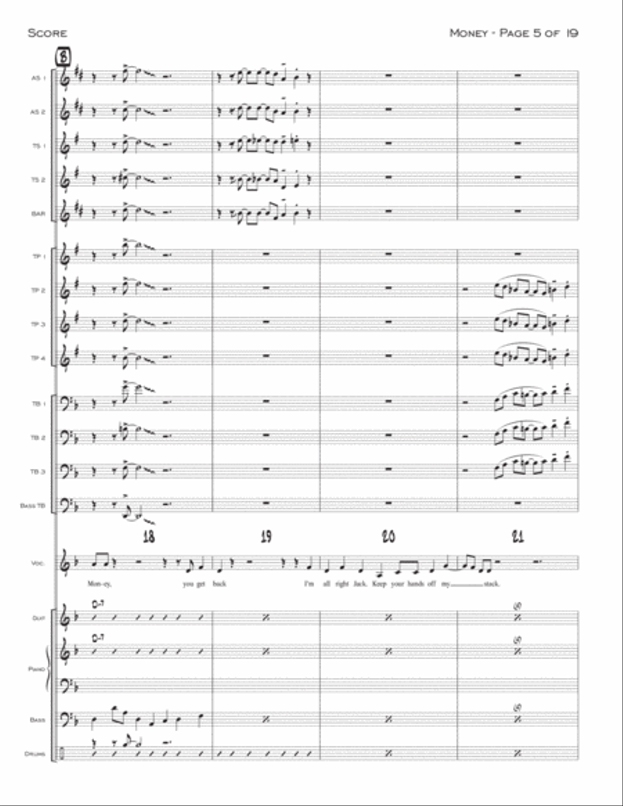 Money Jazz Ensemble scores gallery preview page 5