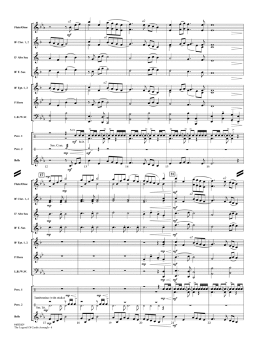The Legend of Castle Armagh - Full Score Concert Band scores gallery preview page 2