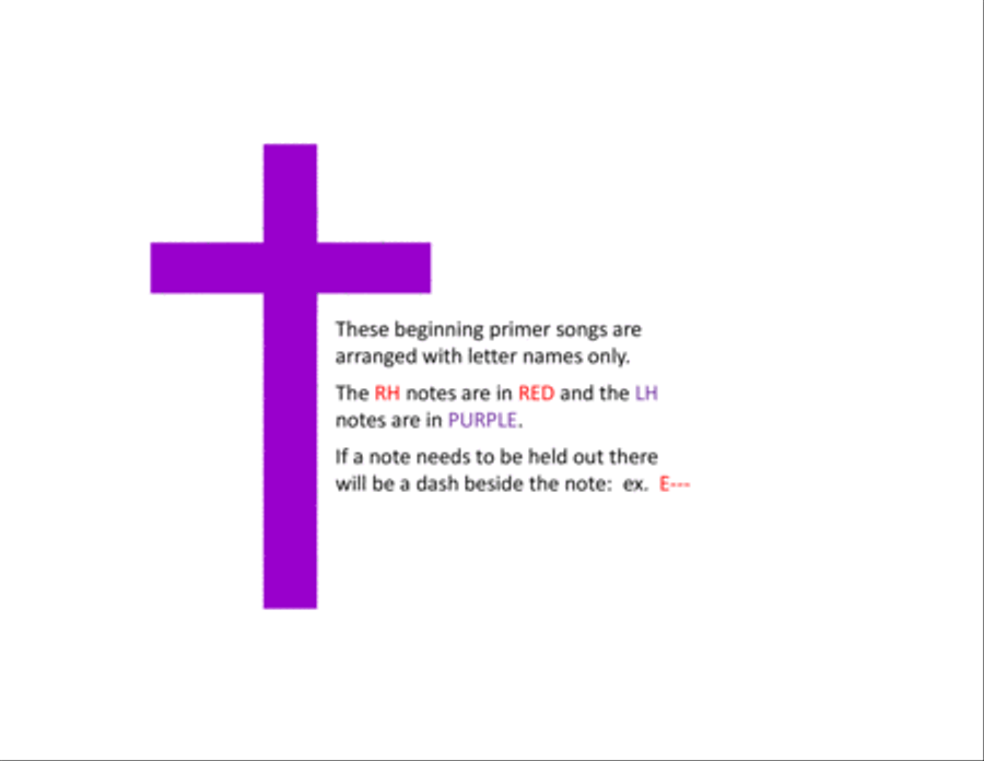 Beginner Hymns & Spirituals (prestaff piano) Easy Piano scores gallery preview page 2