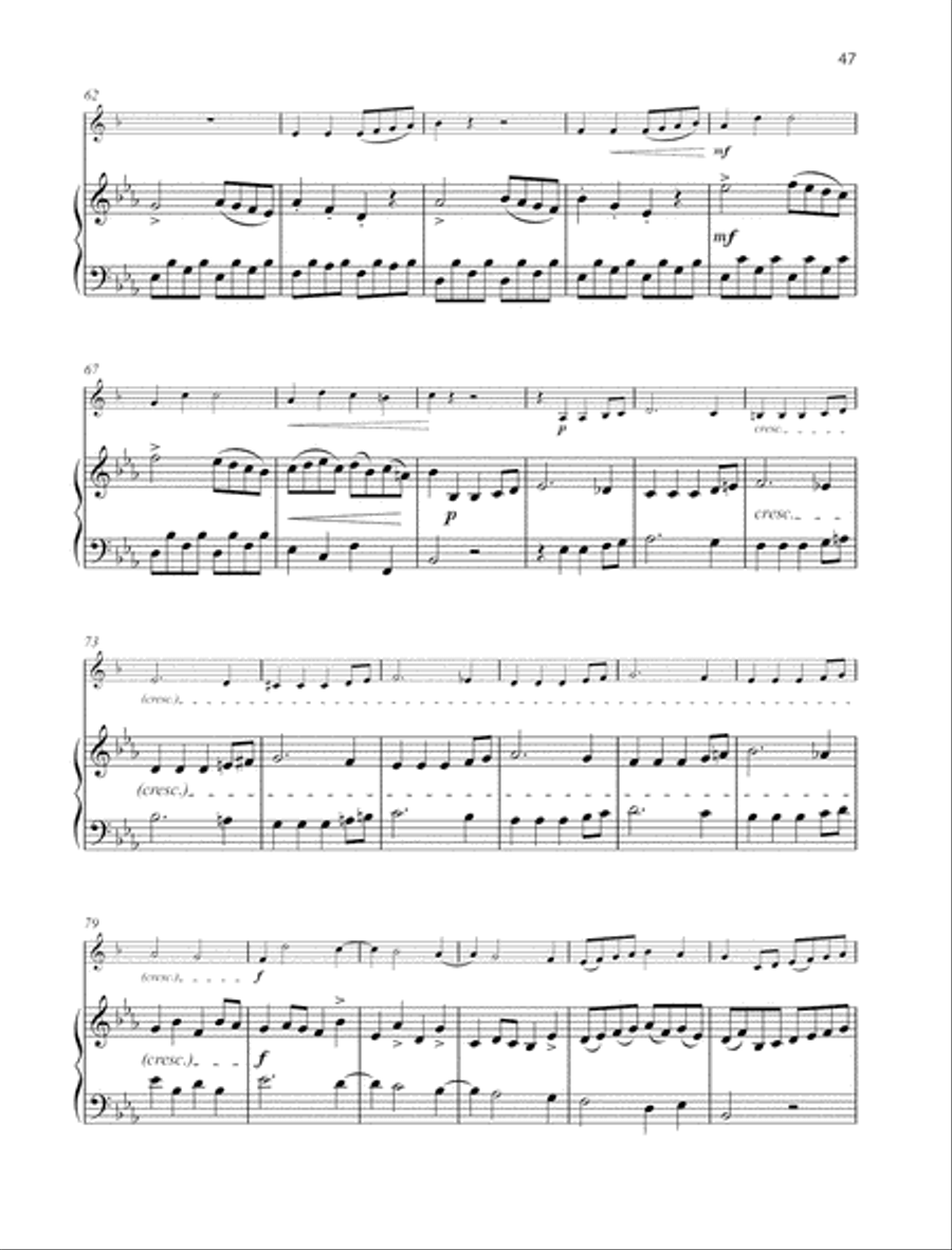 Sonata E-flat major B-Flat Trumpet scores gallery preview page 5