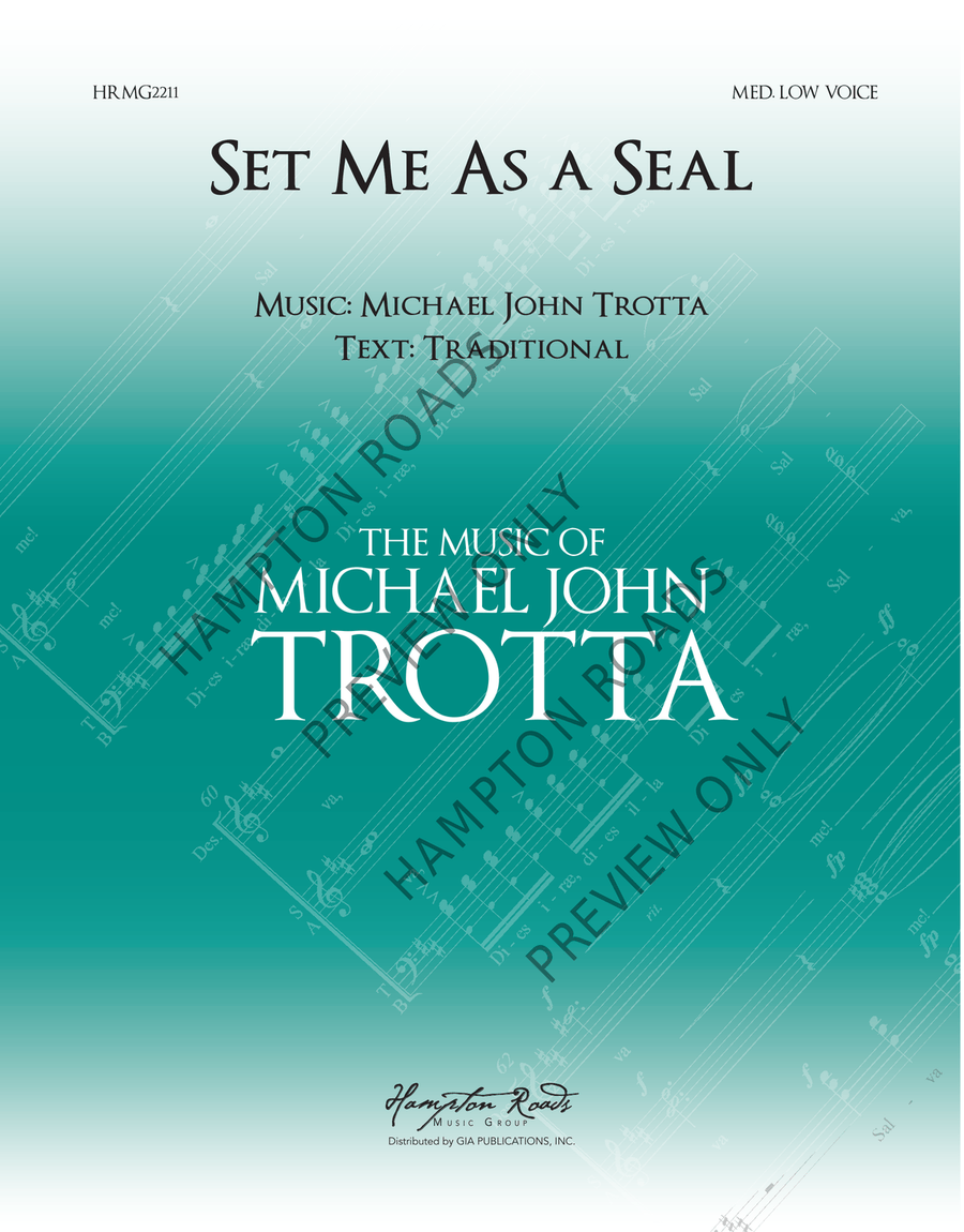 Set Me As a Seal (Medium Low) Voice Solo scores gallery preview page 2