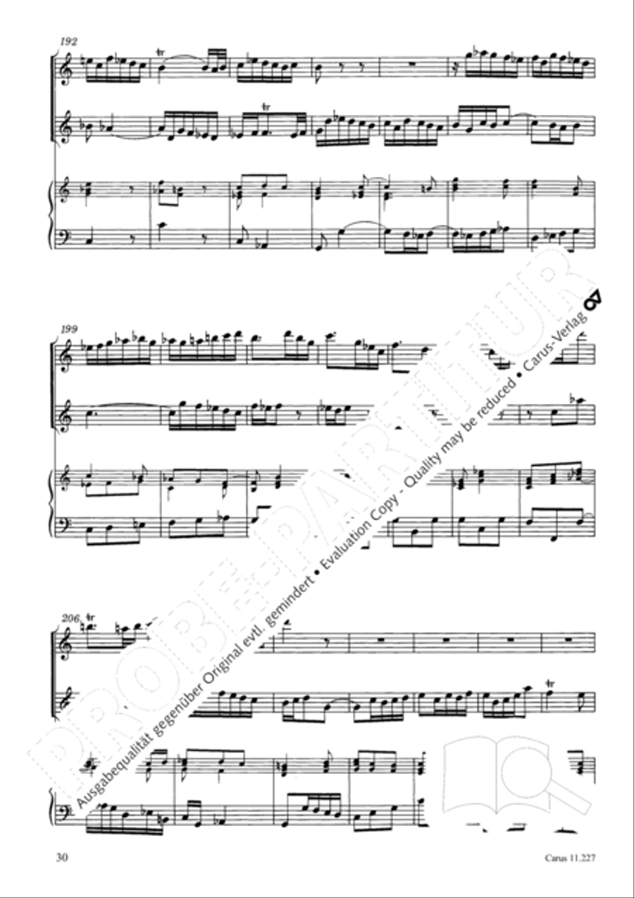 Concerto a tre in C Concerto a tre in C Recorder scores gallery preview page 31