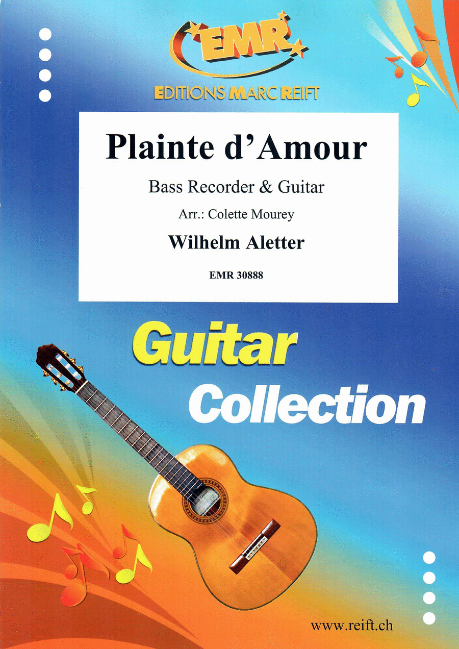 Plainte d'Amour Bass Recorder scores gallery preview page 1