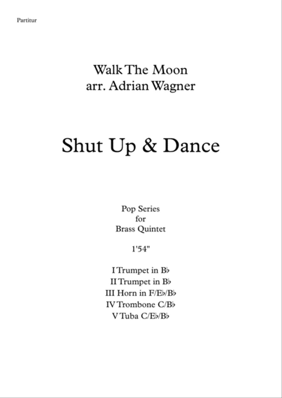 Shut Up And Dance Brass Quintet scores gallery preview page 2