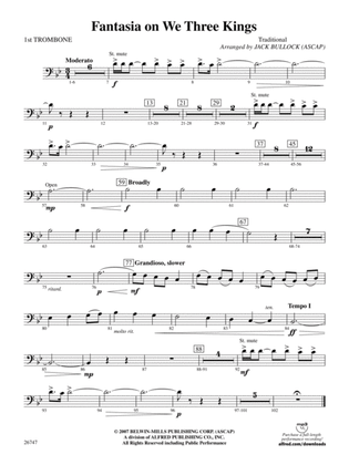 Fantasia on We Three Kings: 1st Trombone