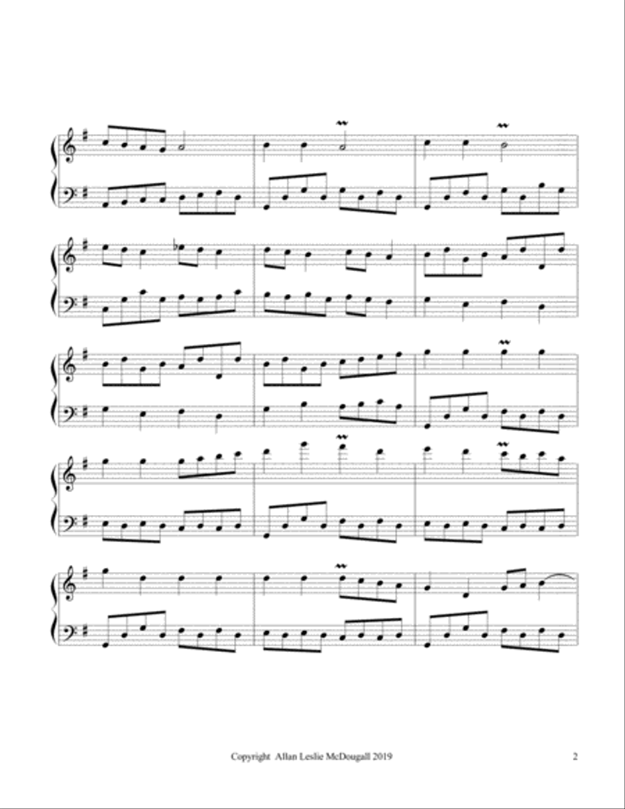 Sprightly walk Piano Solo scores gallery preview page 2