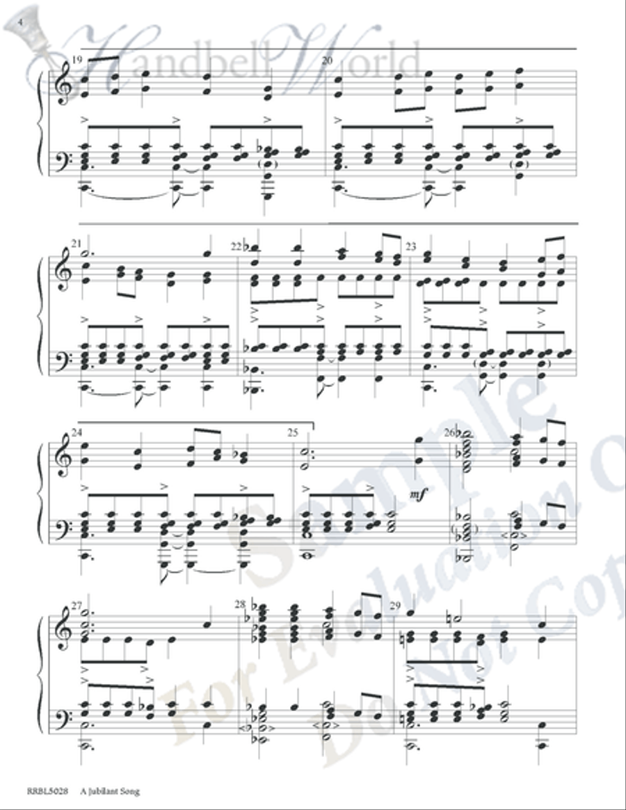Jubilant Song 5-Octaves scores gallery preview page 3