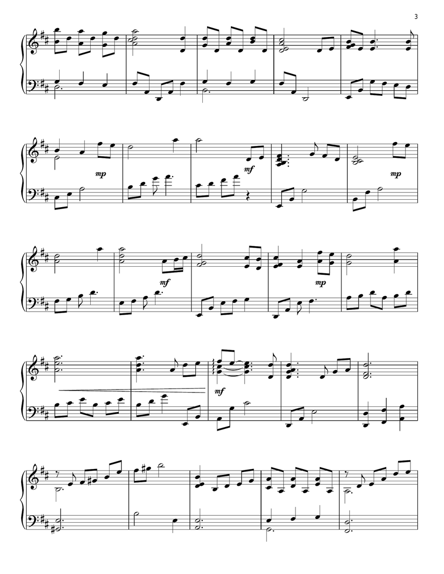 How Beautiful Piano Solo scores gallery preview page 3