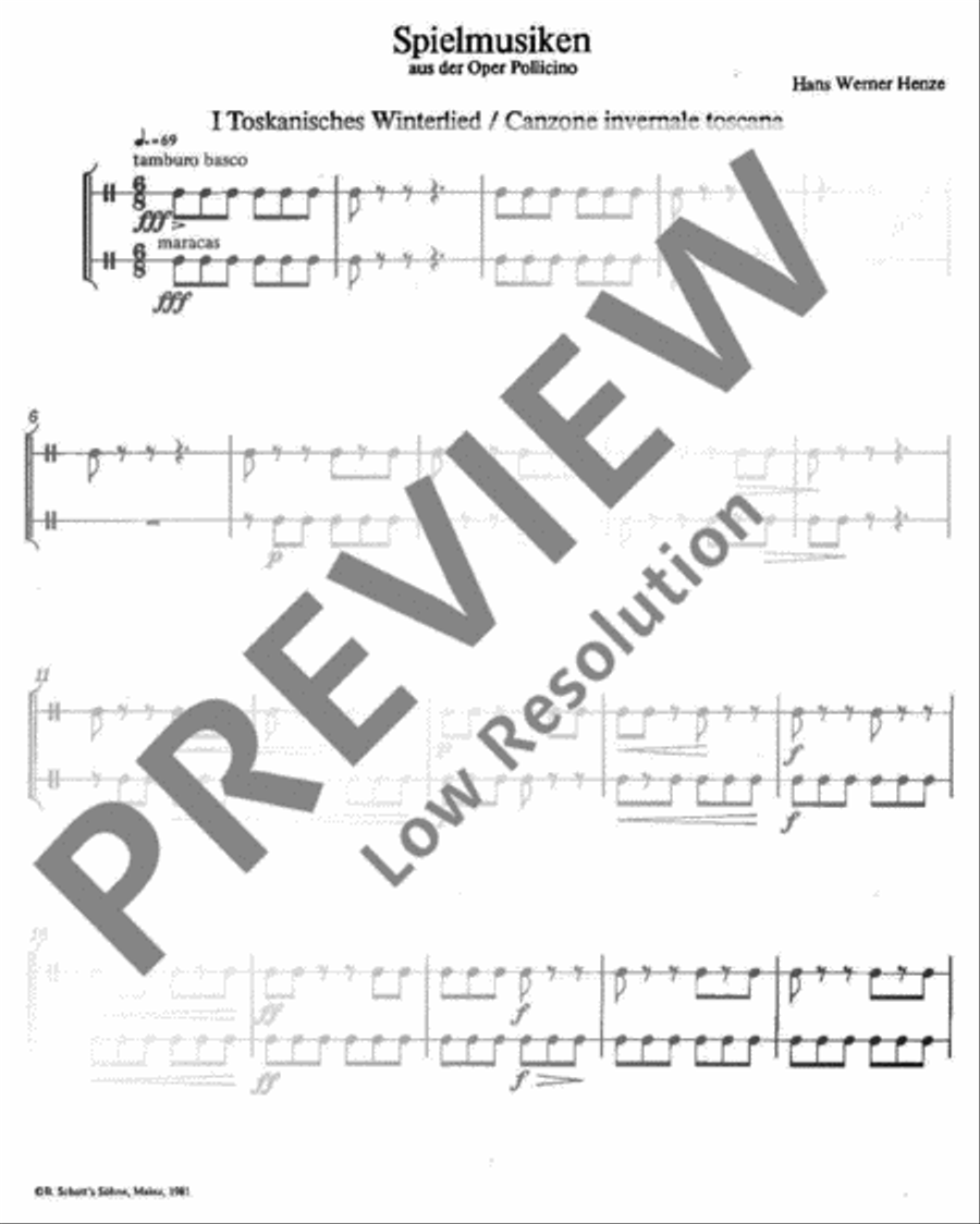 Pollicino Spielmusiken Pollicino Spielmusiken Orchestra scores gallery preview page 3