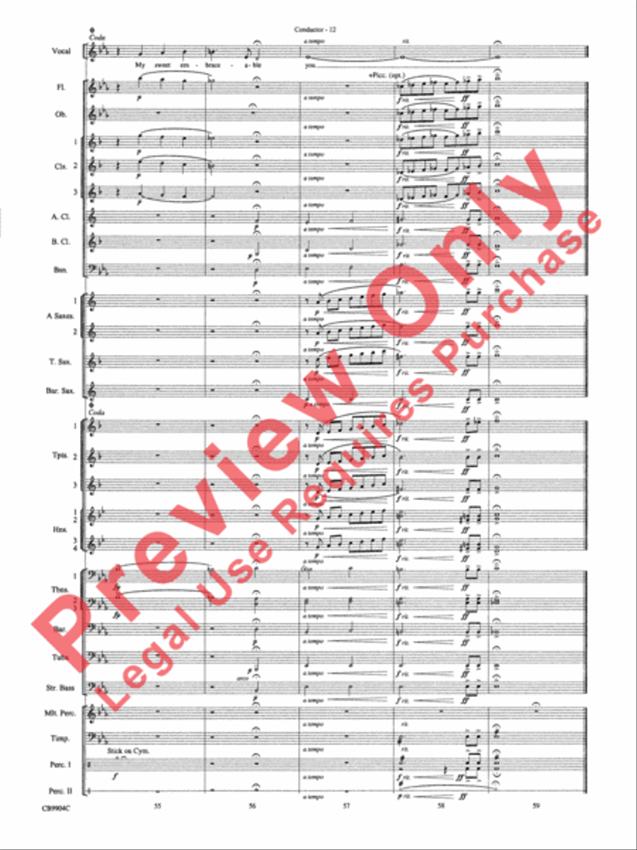 Embraceable You Concert Band scores gallery preview page 15