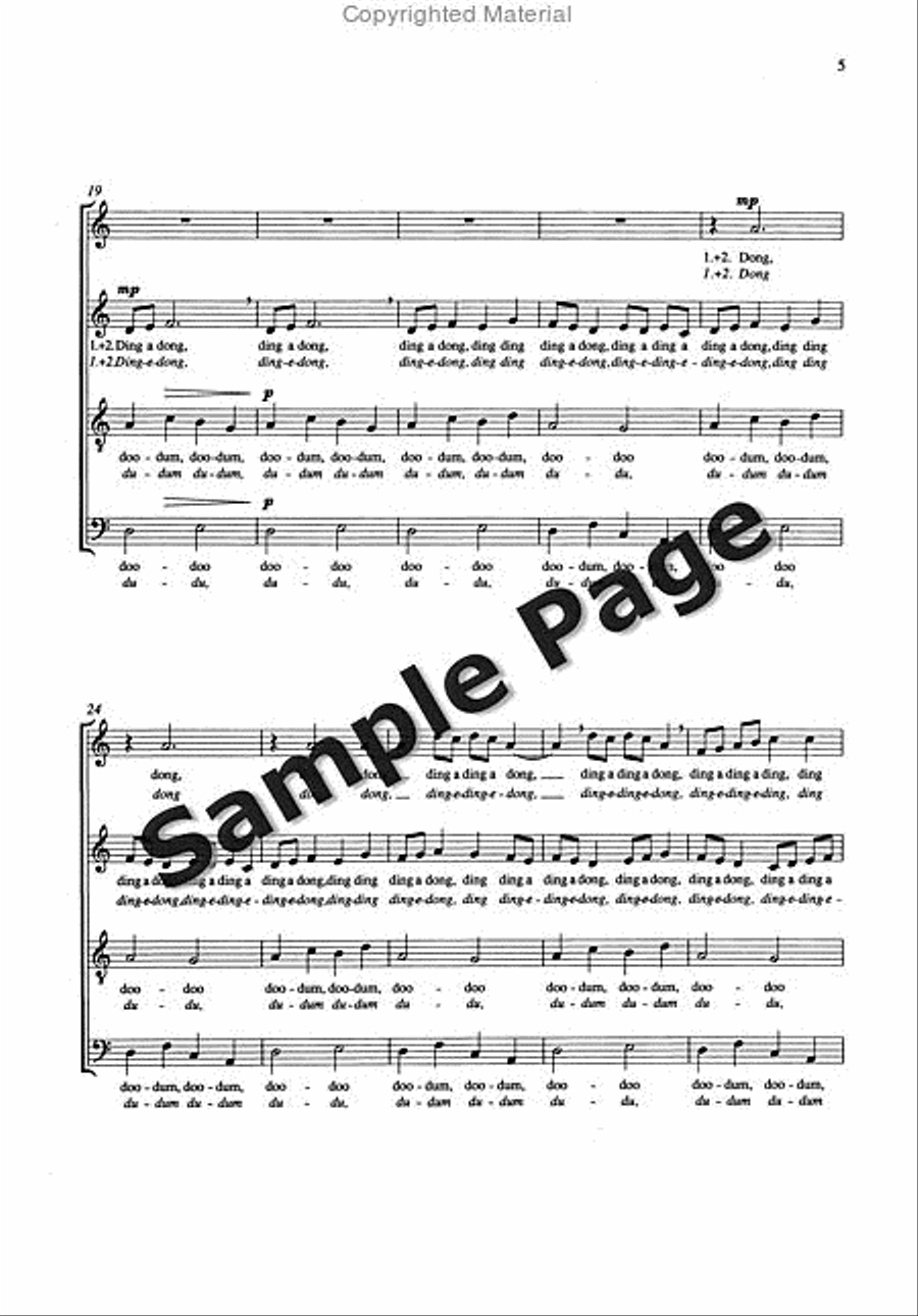 Songs 7 Shakespeare Comedies#5-6 4-Part scores gallery preview page 5