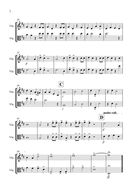 Hallelujah Chorus for Violin and Viola Duet image number null