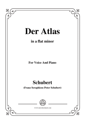 Schubert-Der Atlas,in a flat minor,for Voice&Piano