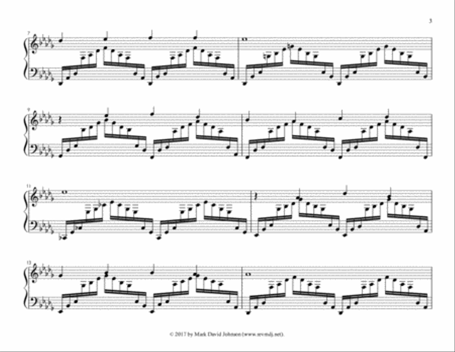 Komm, Gott Schöpfer Piano Solo scores gallery preview page 3