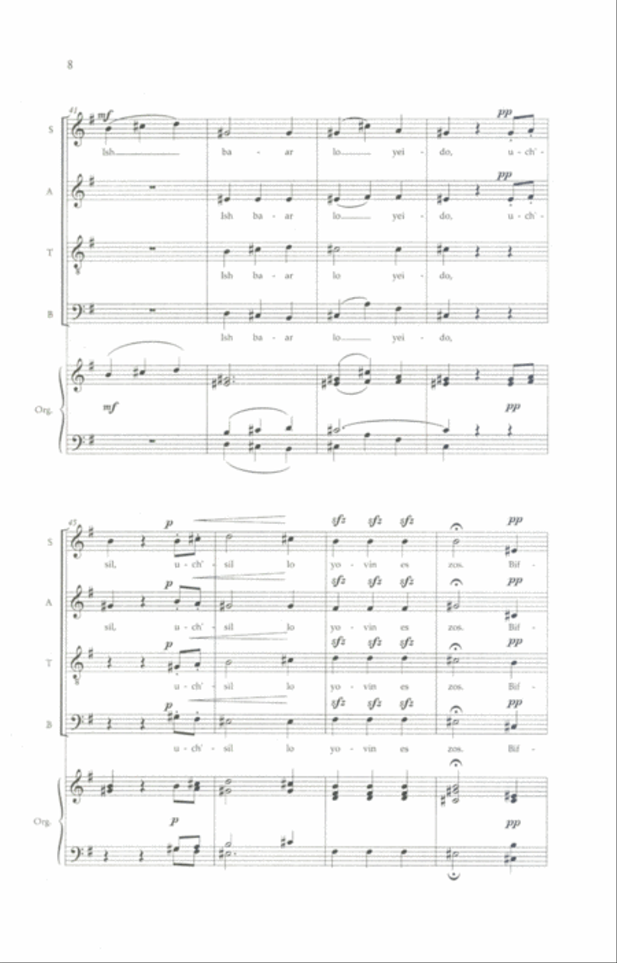 Tov L'hdot (it Is Good To Give Thanks) 4-Part scores gallery preview page 6