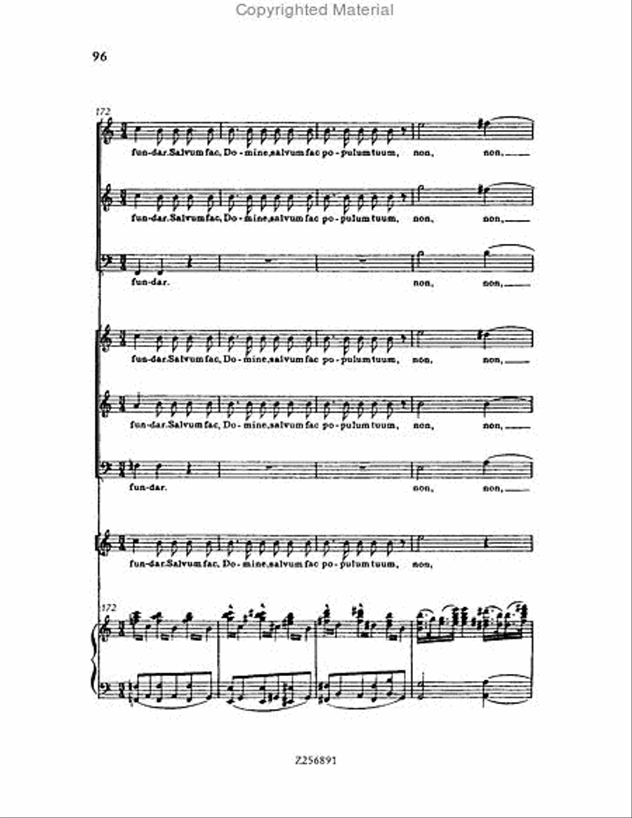 Te Deum, H 118 Choir scores gallery preview page 96