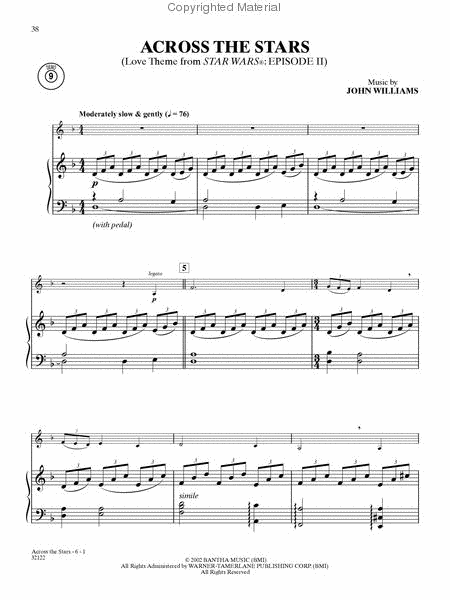 Star Wars I-VI Instrumental Solos - Piano image number null